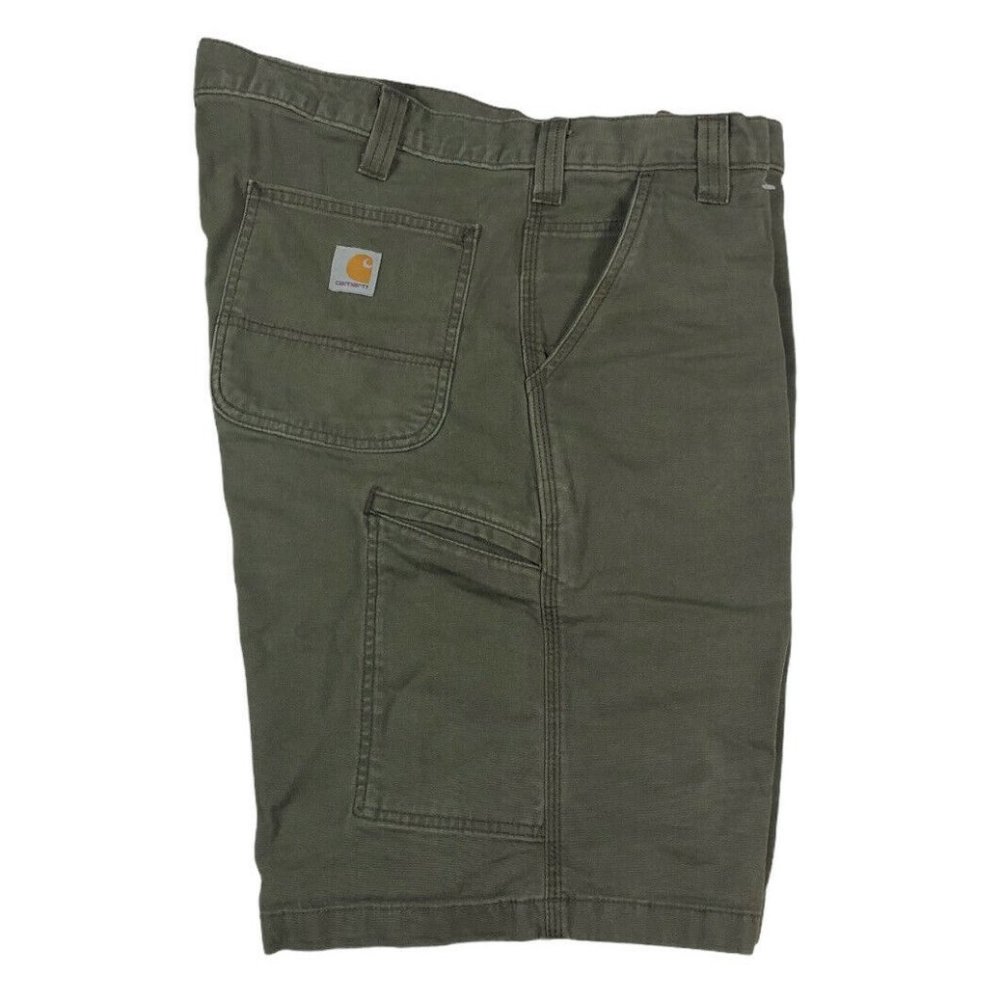 Men's Sz 40 Carhartt Relaxed FIt Dark Gray Denim Work Wear Shorts EUC